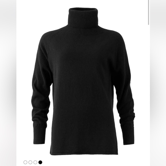 Celtic & Co. Womens Geelong Slouch Roll Neck Jumper Lambswool Small Black - Picture 2 of 13